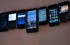 An array of smartphones