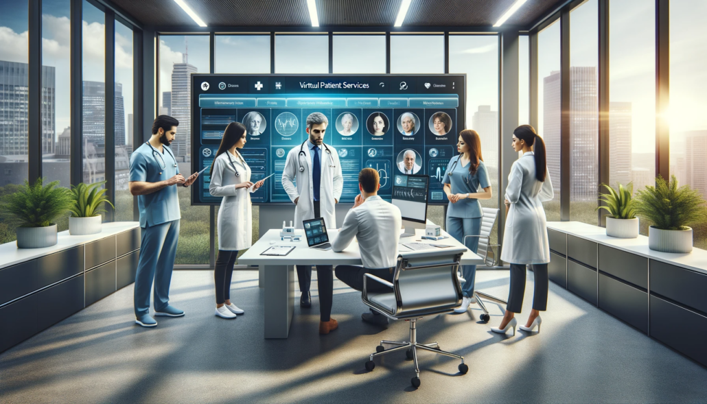 DALL·E-2024-01-10-12.38.39-A-realistic-depiction-of-a-healthcare-team-in-a-modern-office-setting-with-only-one-doctor-for-greater-authenticity-in-a-horizontal-orientation.-The-1030x589 Expediting Deployments to Expand User Base with Azure